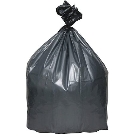 WEBSTER 30 gal Trash Bags, M, 1.35 mil (34 Micron), Gray, 100 PK WBIPLA3770